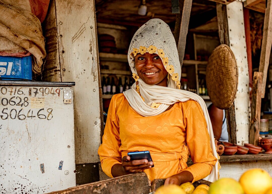 woman in local market
